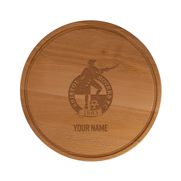 Bristol Rovers Personalised Wooden Chopping Board