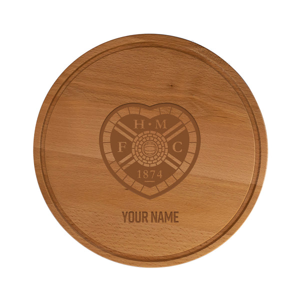 Hearts Personalised Wooden Chopping Board