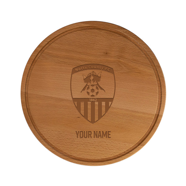 Notts County Personalised Wooden Chopping Board