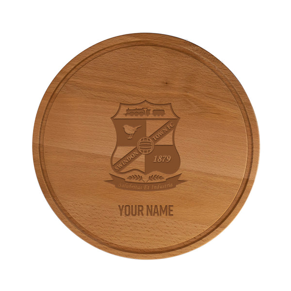 Swindon Town Personalised Wooden Chopping Board
