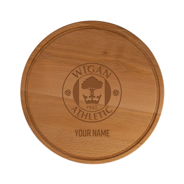 Wigan Athletic Personalised Wooden Chopping Board