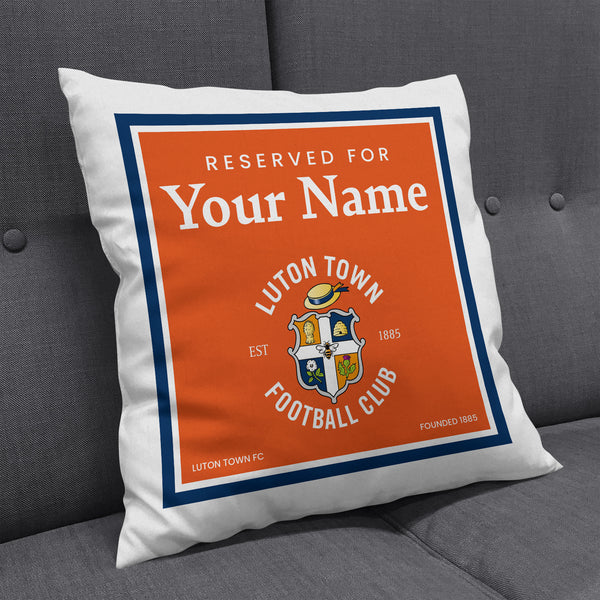 Luton Town Personalised Name Cushion
