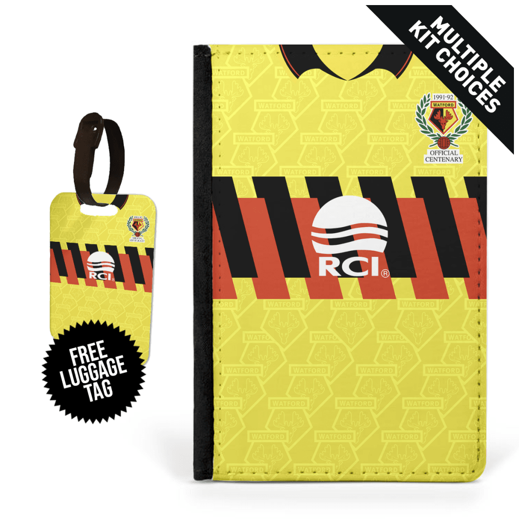 Watford Retro Kit Passport Cases The Terrace Store