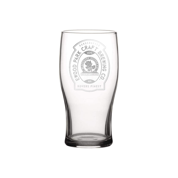 Blackburn Rovers Beer Label Engraved Pint Glass