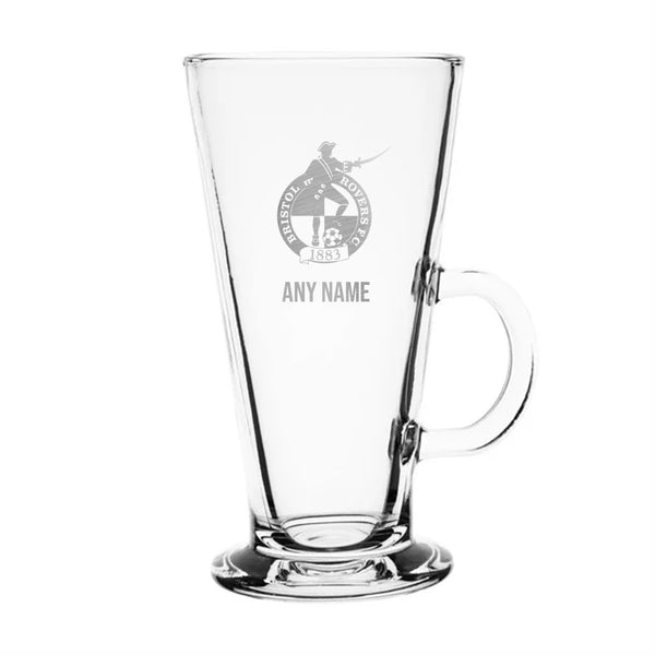 Bristol Rovers Latte Glass *Customisable*