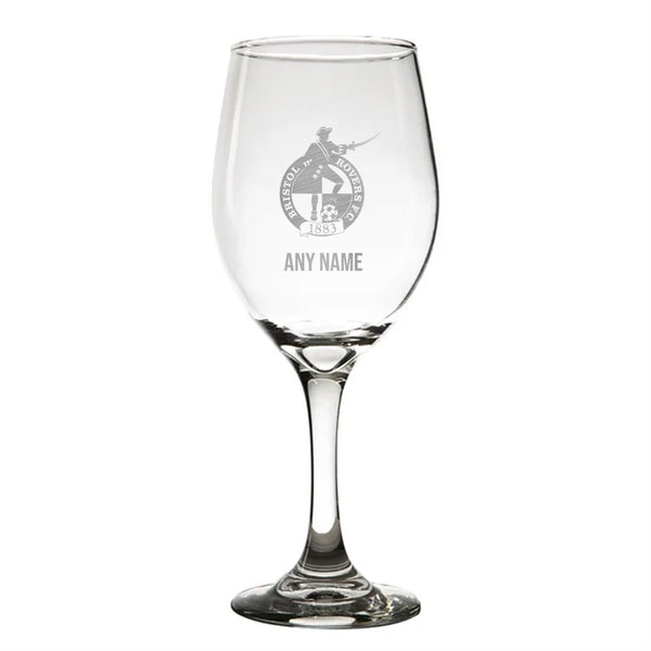 Bristol Rovers 410ml Wine Glass *Customisable*