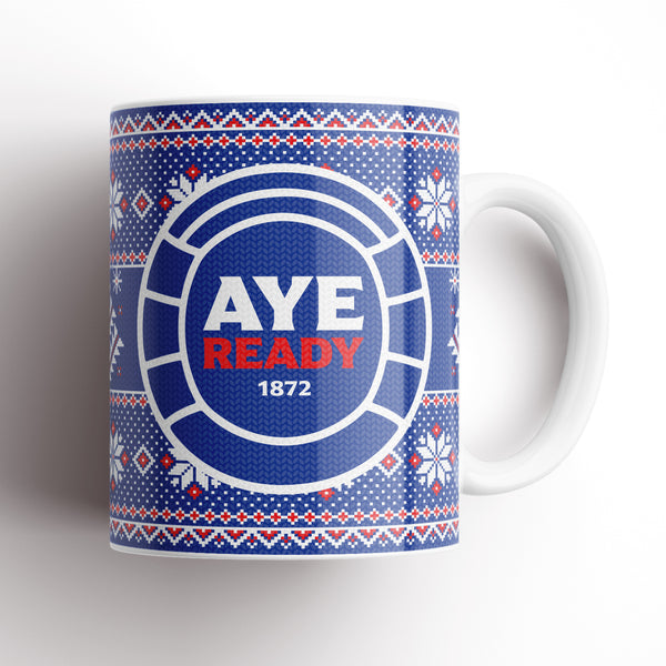 Rangers Christmas Knit Mug