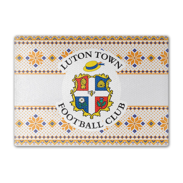 Luton Town Knitted Xmas Chopping Board