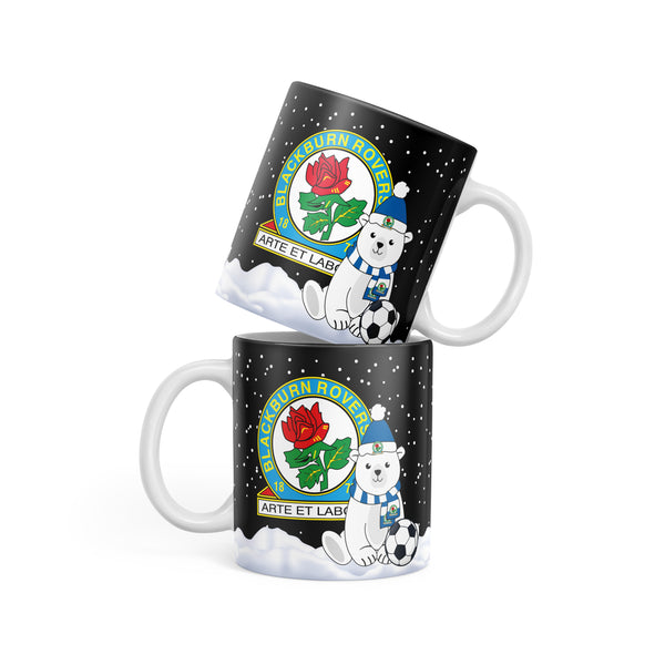 Blackburn Rovers Christmas Polar Bear Mug