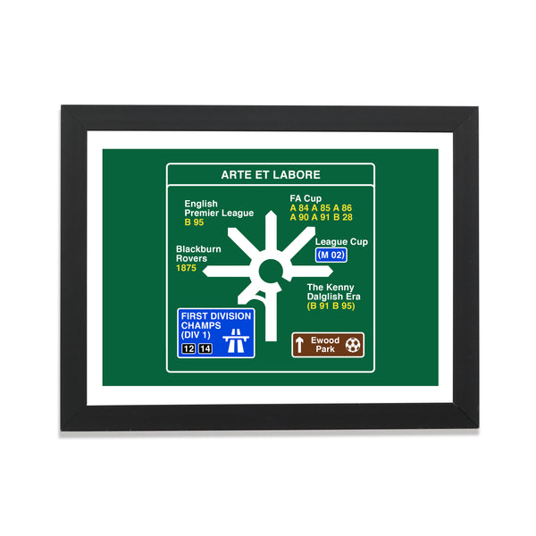 Blackburn Rovers History Roundabout Print