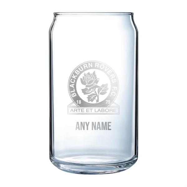 Blackburn Rovers Can Glass *Customisable*