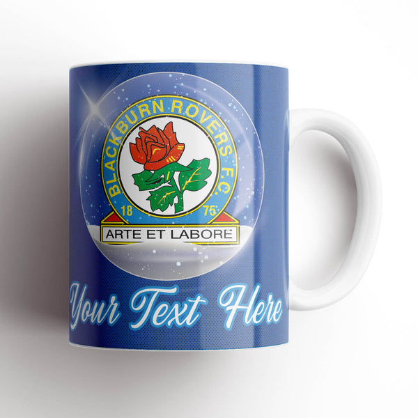 Blackburn Rovers Christmas Snowglobe Mug
