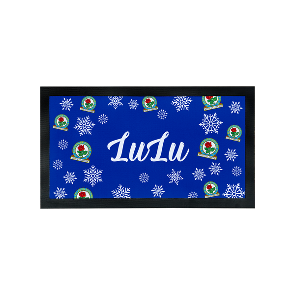 Blackburn Rovers Xmas Pet Feeding Mat