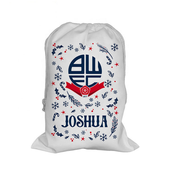 Bolton Wanderers Pattern Santa Sack