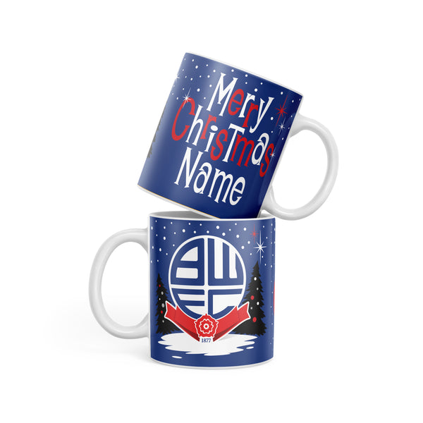 Bolton Wanderers Christmas Mid Century Mug