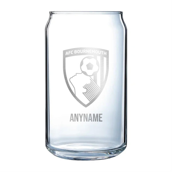 AFC Bournemouth Can Glass *Customisable*