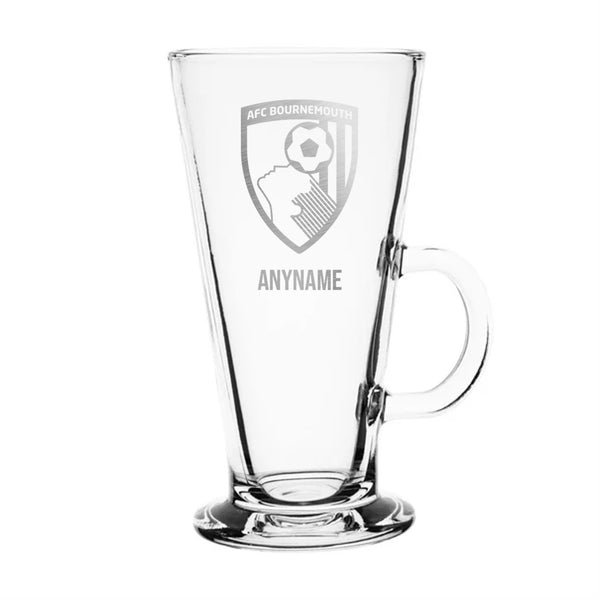 AFC Bournemouth Latte Glass *Customisable*