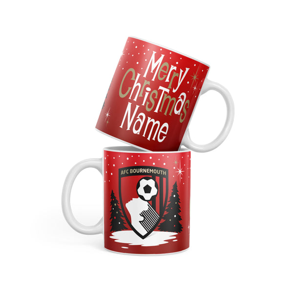 AFC Bournemouth Christmas Mid Century Mug