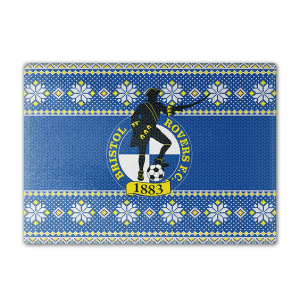 Bristol Rovers Knitted Xmas Chopping Board