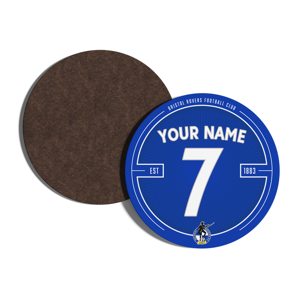 Bristol Rovers Custom Name Club Coaster