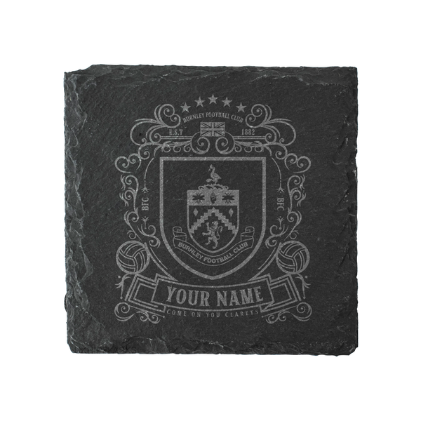 Burnley Coat Of Arms Slate Coaster