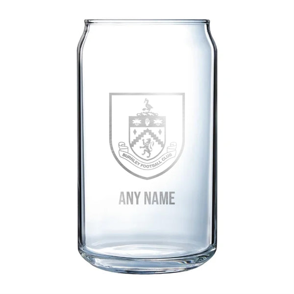 Burnley FC Can Glass *Customisable*