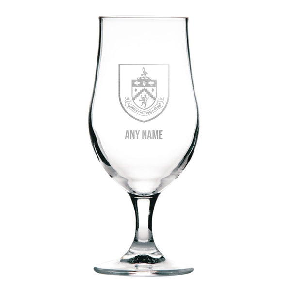 Burnley FC 370ml Stemmed Beer Glass *Customisable*