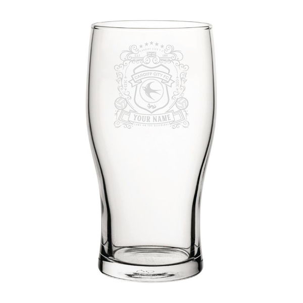 Cardiff Coat Of Arms Custom Pint Glass