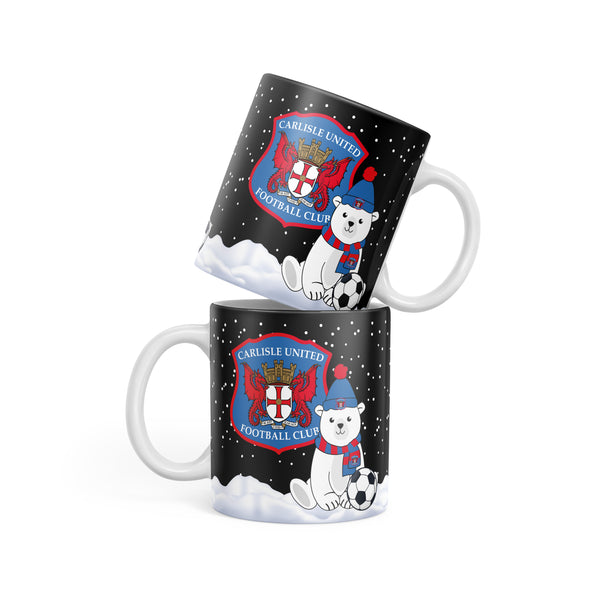Carlisle United Christmas Polar Bear Mug
