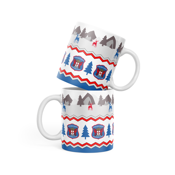 Carlisle United Christmas Scene Mug