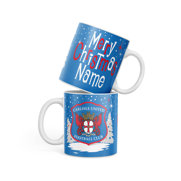 Carlisle United Christmas Mid Century Mug
