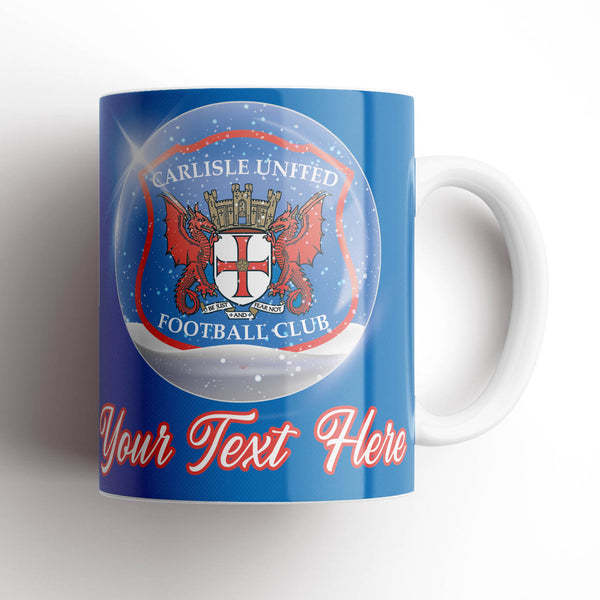 Carlisle United Christmas Snowglobe Mug