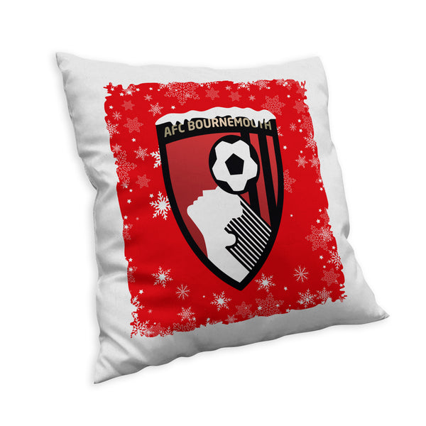 AFC Bournemouth Christmas Snow Cushion