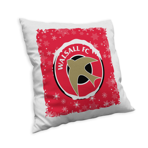 Walsall FC Christmas Snow Cushion