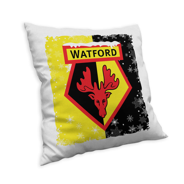 Watford Christmas Snow Cushion