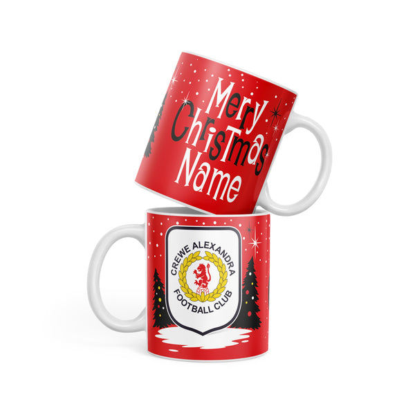 Crewe Alexandra Christmas Mid Century Mug