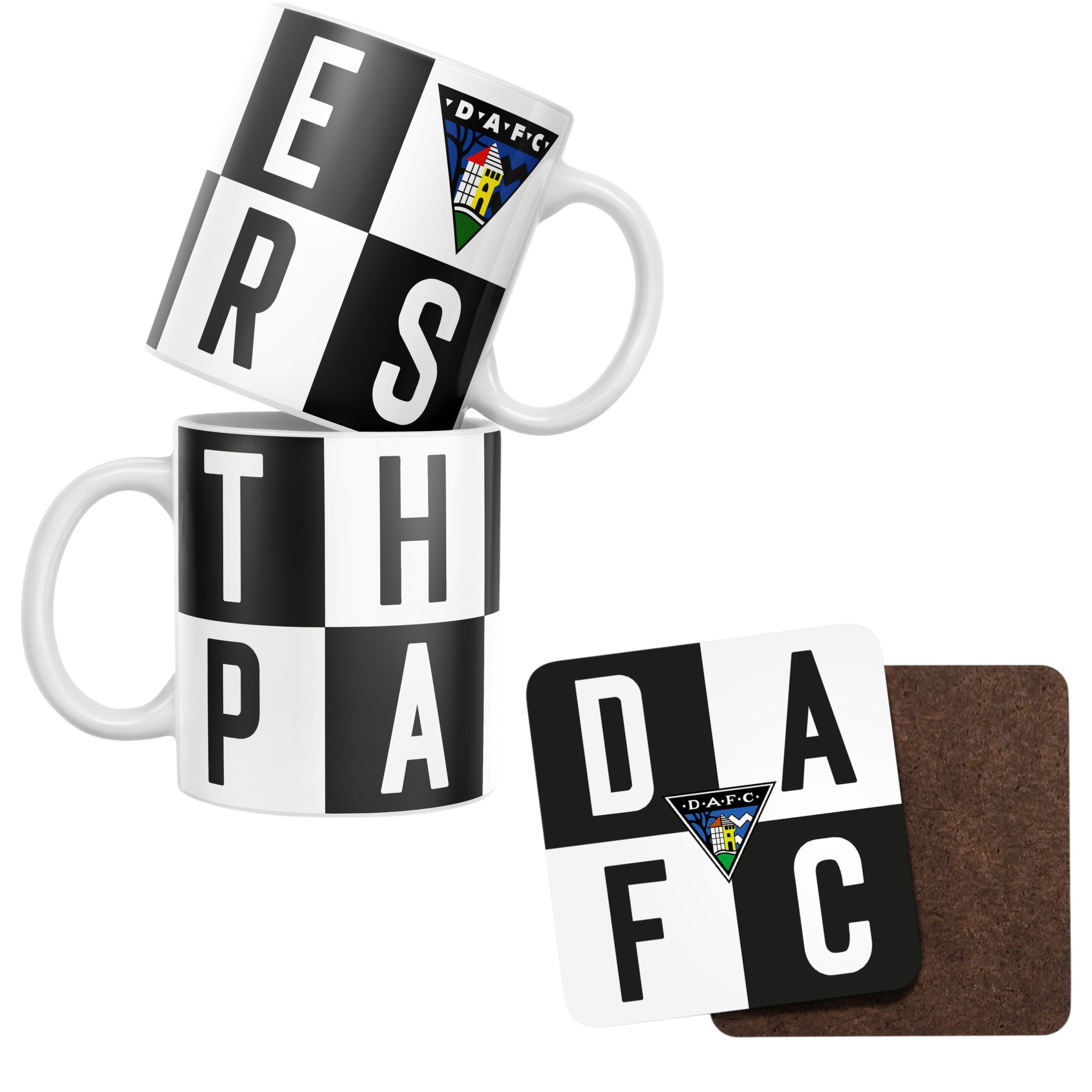 Dunfermline Athletic Lettering 11oz Mug & Coaster Set – The Terrace Store