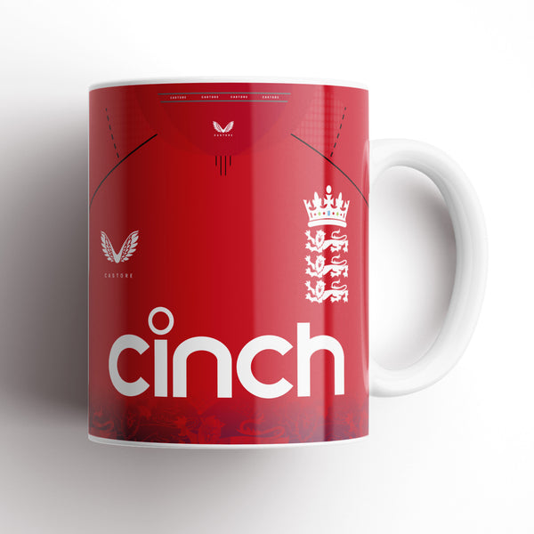 England Cricket Test Red Kit Mug