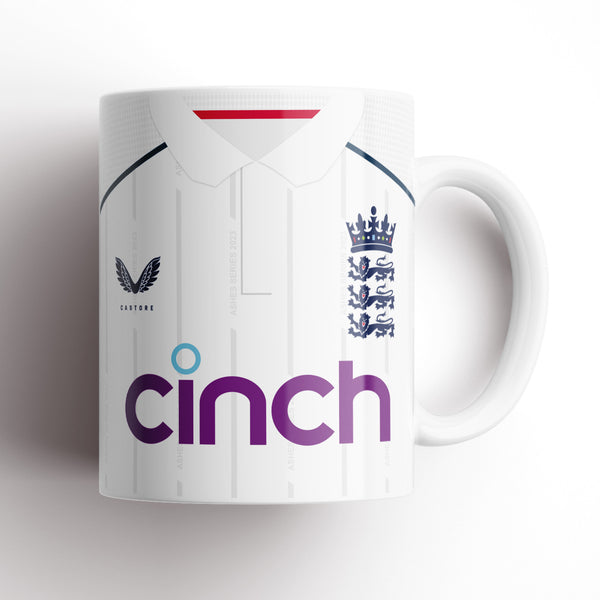 England Cricket Test White Kit Mug