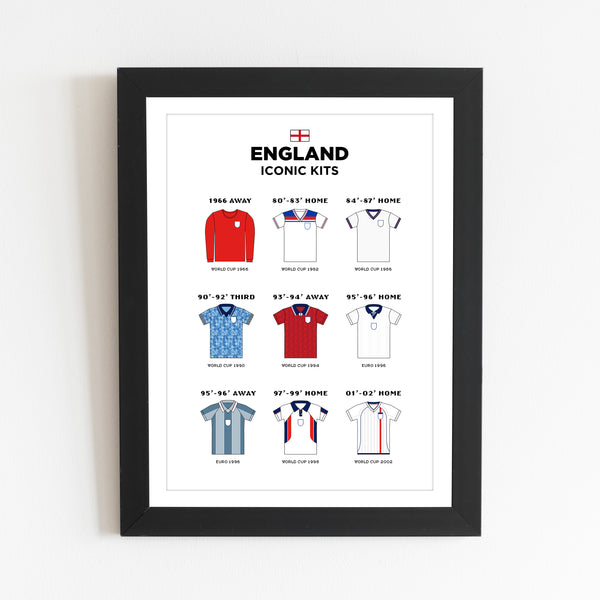 England Shirt History Print