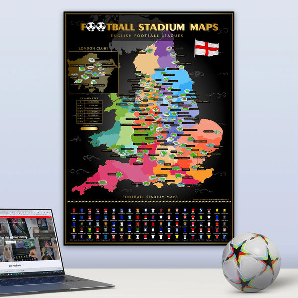 24/25 Football Stadium Scratch Map