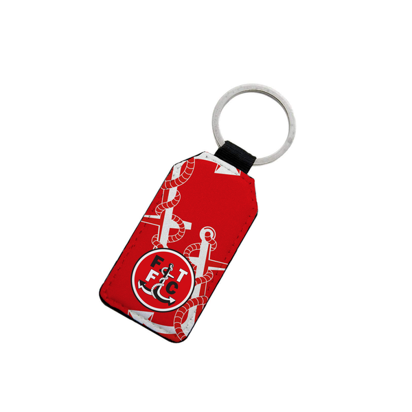 Fleetwood Town Leather Keyring