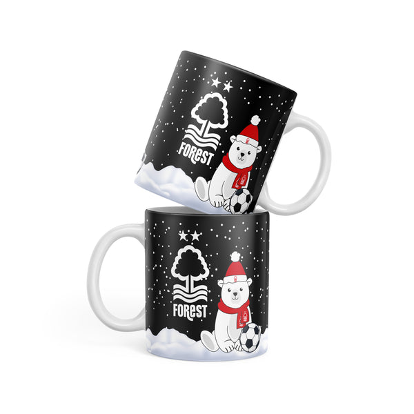 Nottingham Forest Christmas Polar Bear Mug