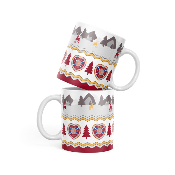 Heart of Midlothian Christmas Scene Mug