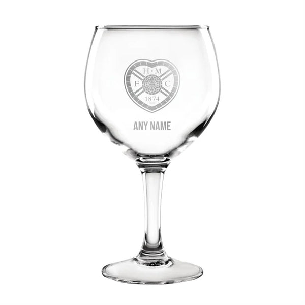 Heart of Midlothian Gin Glass *Customisable*