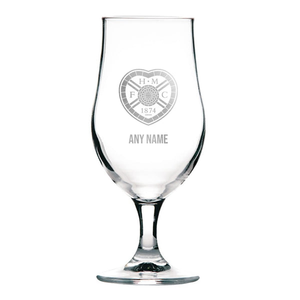 Heart of Midlothian 370ml Stemmed Beer Glass *Customisable*