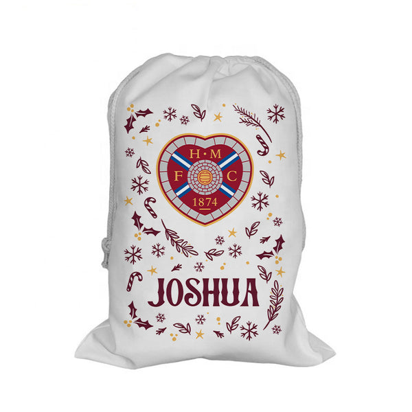 Heart of Midlothian Pattern Santa Sack