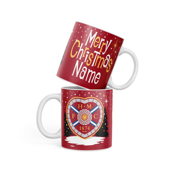 Heart of Midlothian Christmas Mid Century Mug