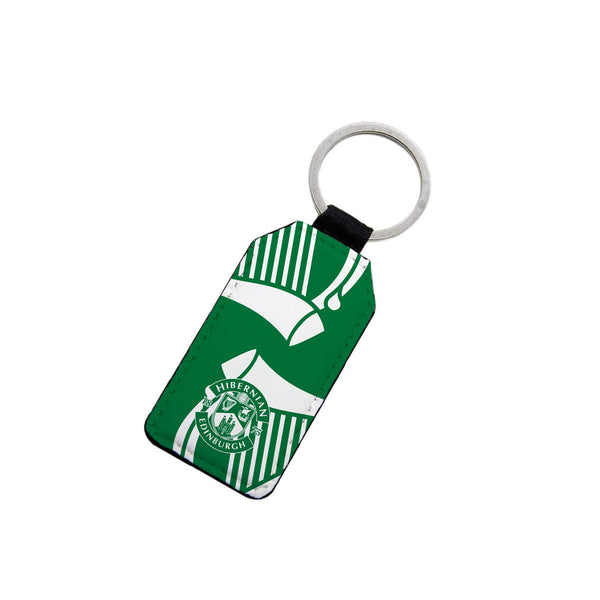 Hibernian Leather Keyring