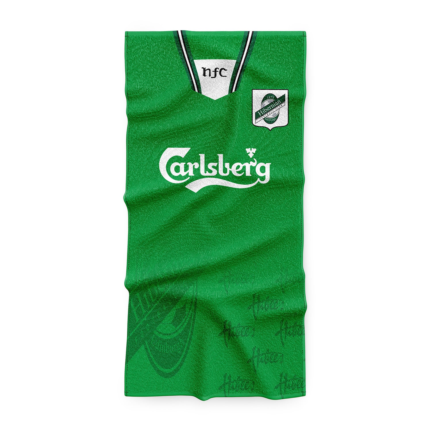 Hibs 1996/98 Home Beach Towel | The Terrace Store – The Terrace Store
